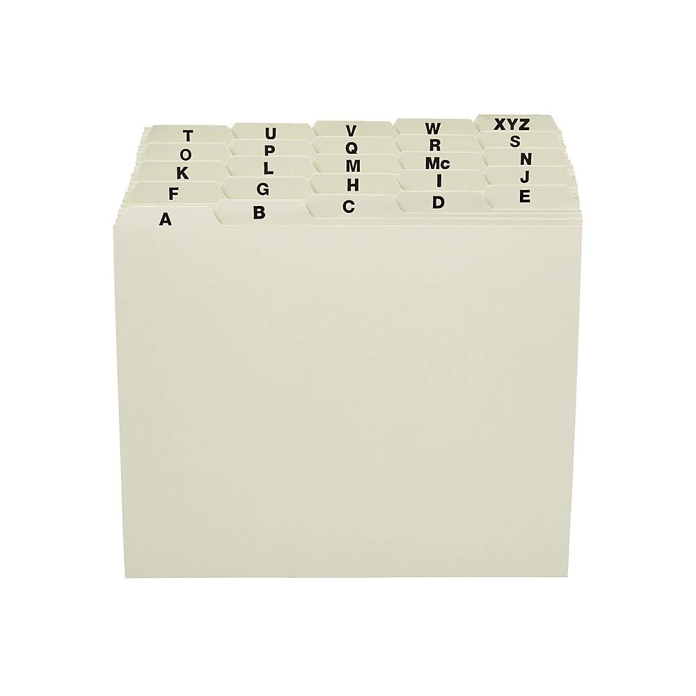 azページ Oxford Poly Index Card Guides- A-Z or Monthly, 4x6, 5 Tab